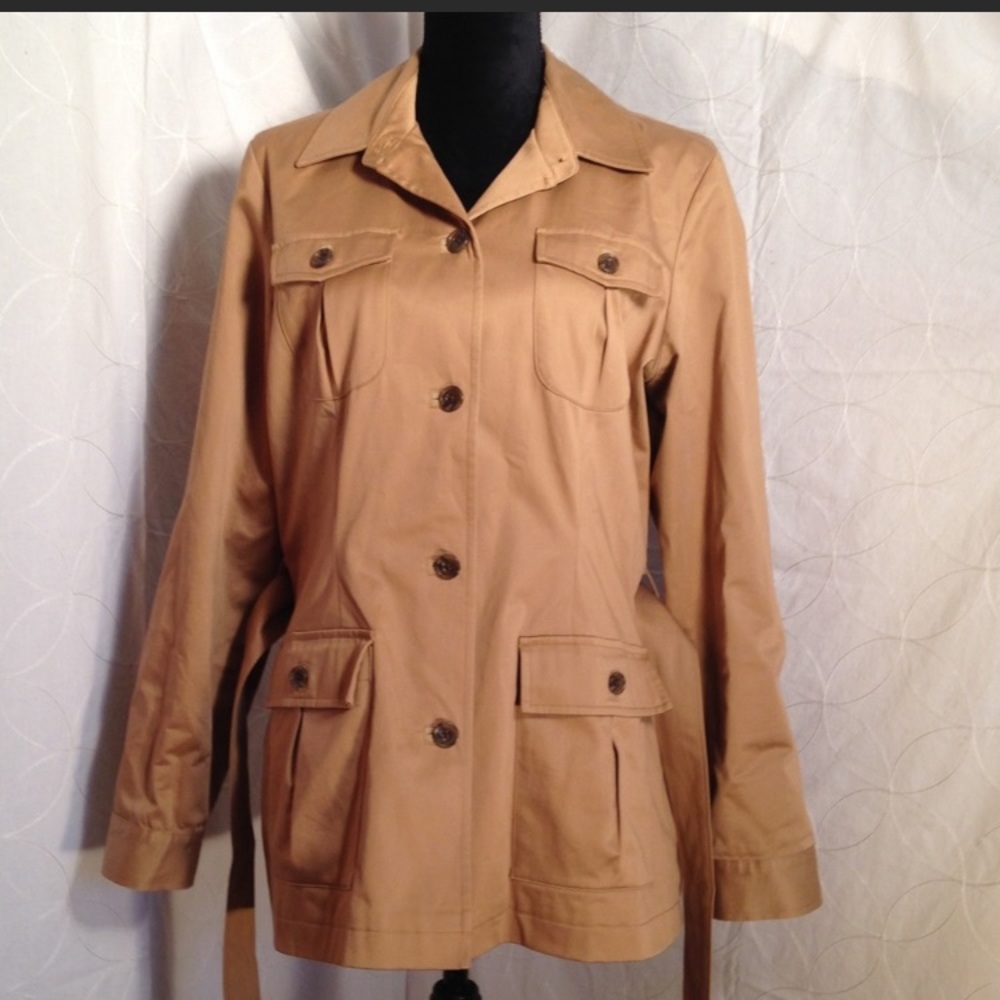 Eddie Bauer Khaki Trench Coat